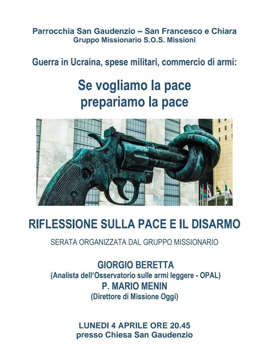 se vogliamo la pace prepariamo la pace