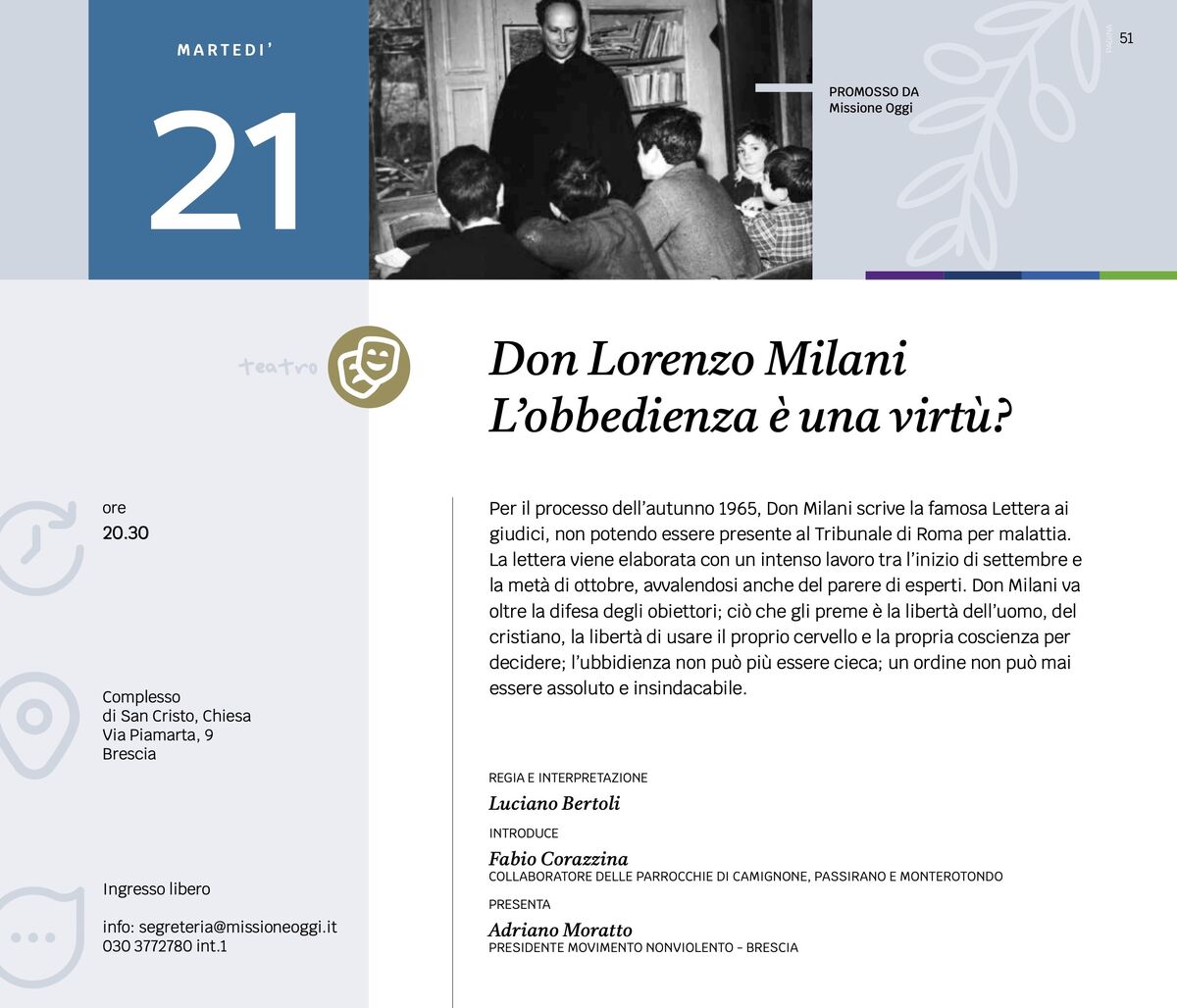 don lorenzo milani l obbedienza è una virtù