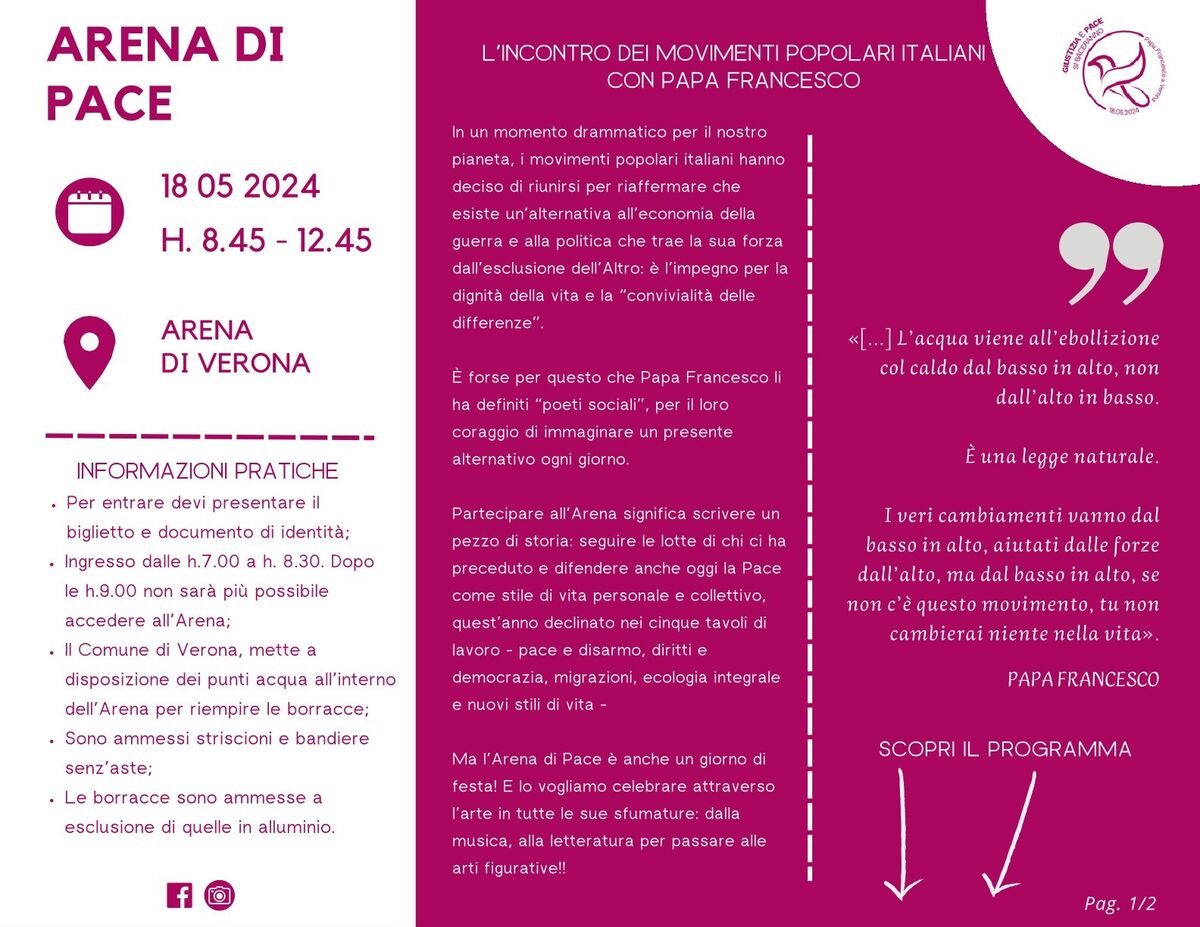 arena pace 2024 sabato 1