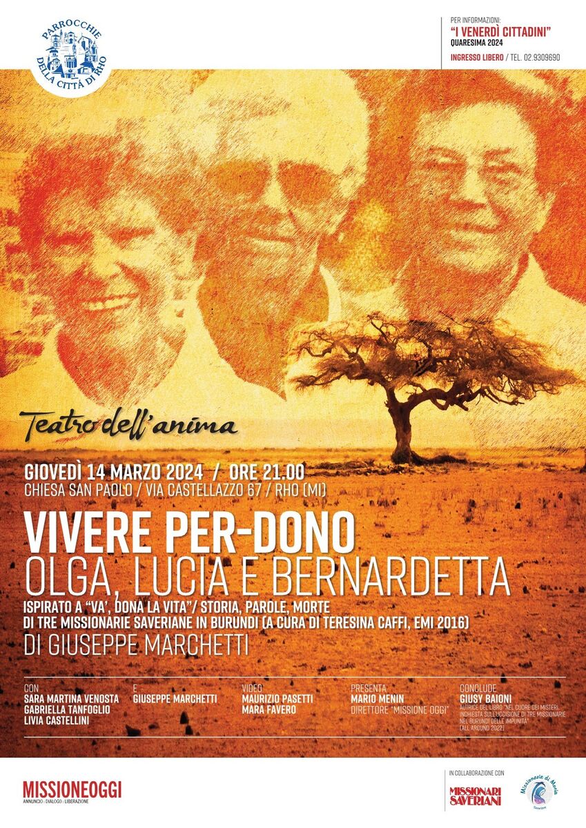 vivere per dono 14 3 2024 locandina