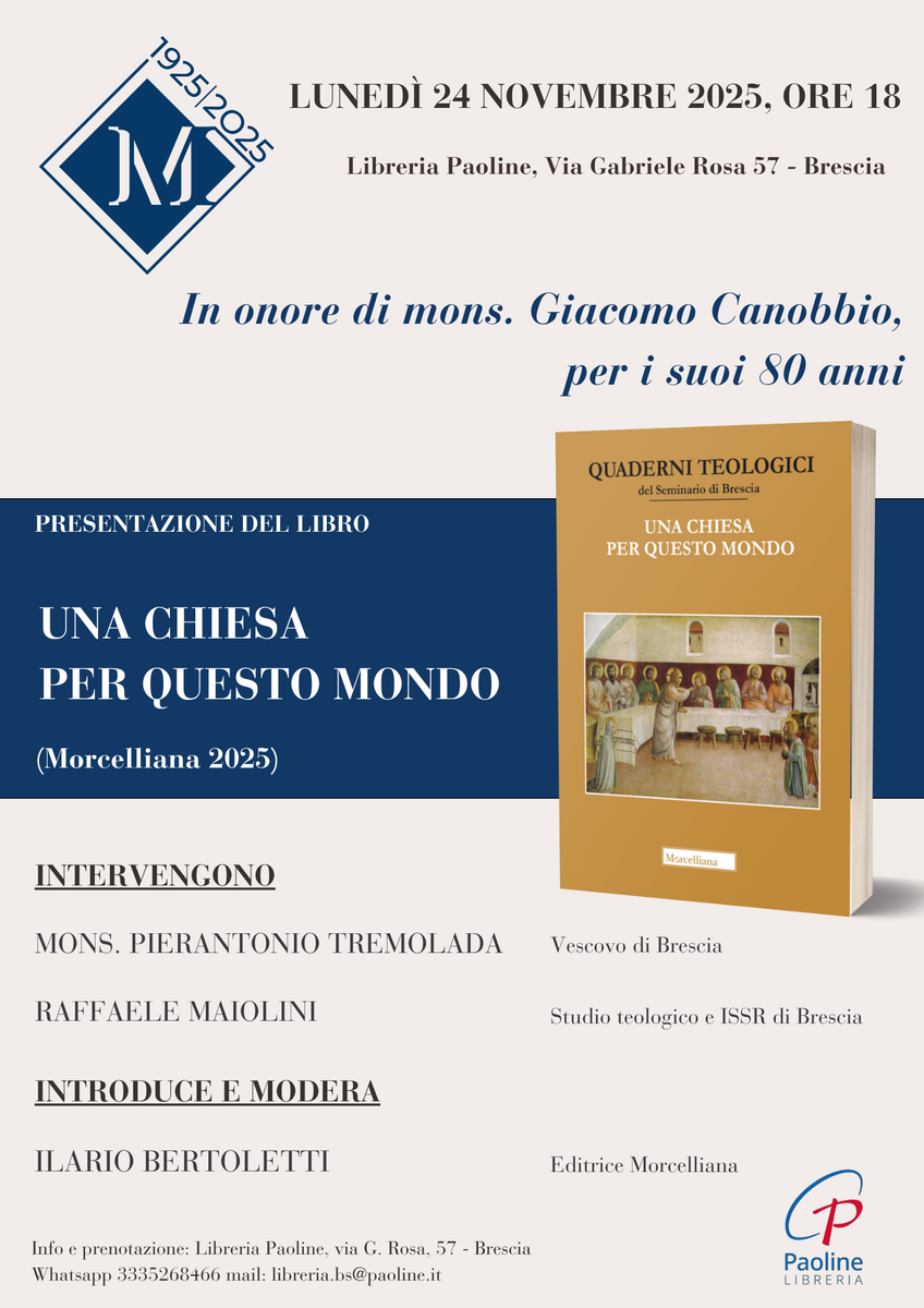 una chiesa per questo mondo