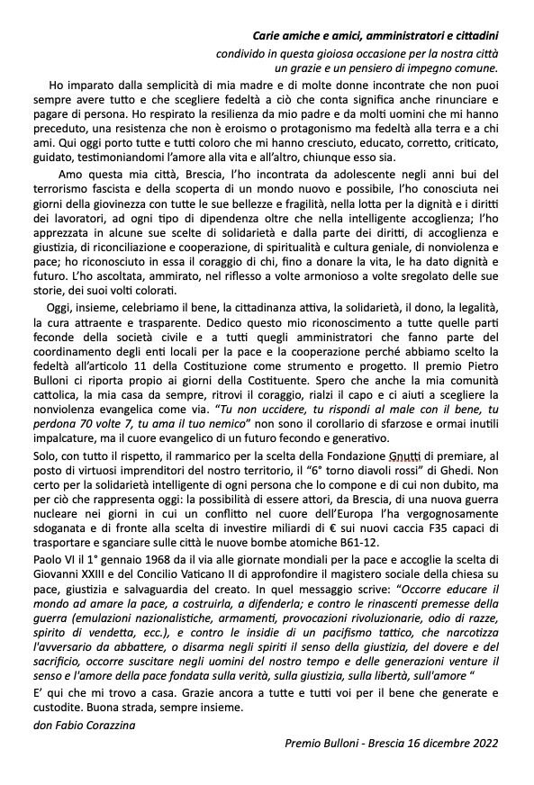 lettera don fabio corazzina