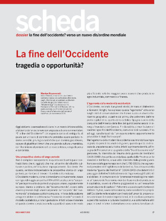 LA FINE DELL&rsquo;OCCIDENTE / TRAGEDIA O OPPORTUNIT&Agrave;?