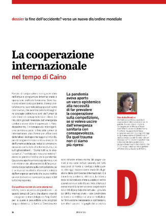 LA COOPERAZIONE INTERNAZIONALE NEL TEMPO DI CAINO