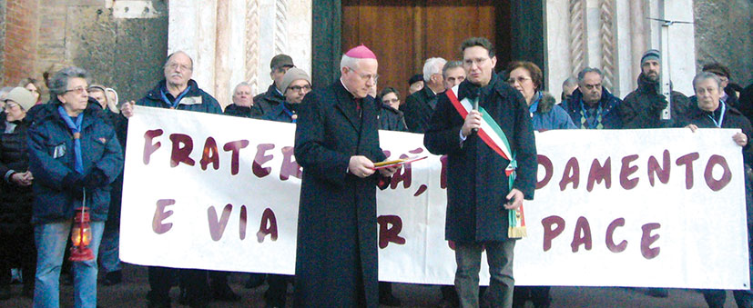 La marcia della pace a Forlì.