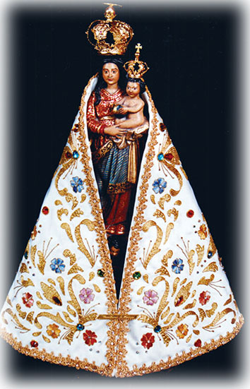 La Madonna di Nazarè, protagonista del Cirio, la festa religiosa più importante di Belém, in Amazzonia.