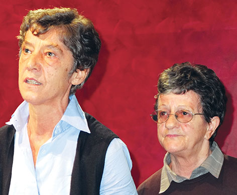 Lucia e Mariuccia hanno ricevuto il premio missionario ''Cuore Amico'' nel 2012, a Brescia.