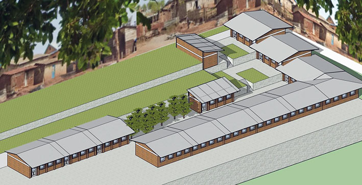 Il progetto della scuola che in due anni sarà costruita a Panzi, in Congo RD, e che sarà intitolata a p. Tonino Manzotti, grazie anche ai contributi dell'associazione degli amici e sostenitori reggiani