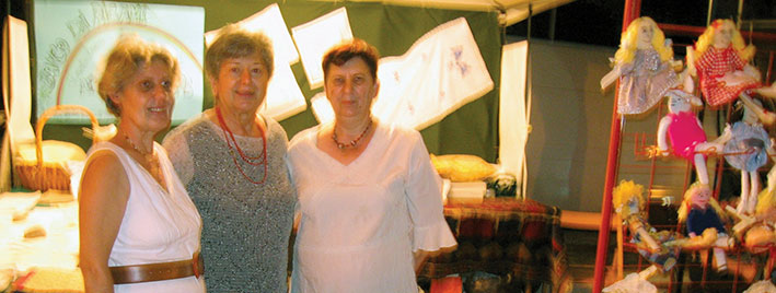 Lilla, Rita ed Eleonora del Banco dei ricami, un'esperienza che continua...