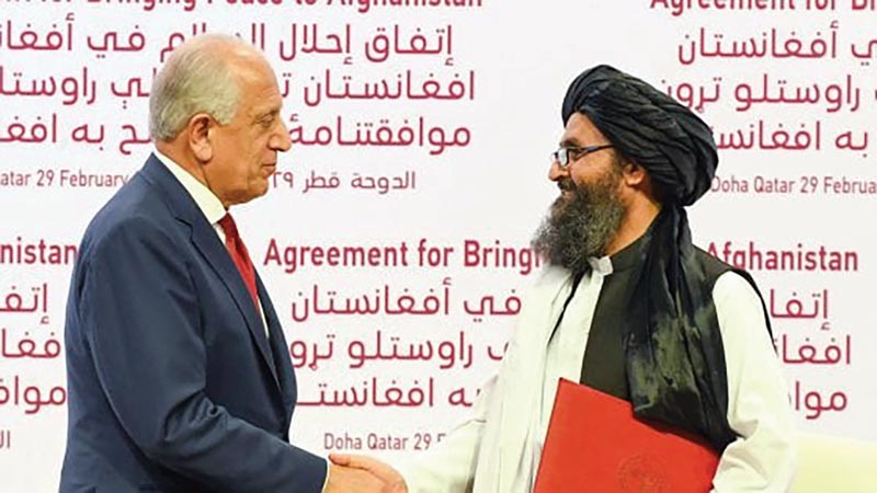 p.6 negoziatore Usa Khalilzad e mullah Baradar