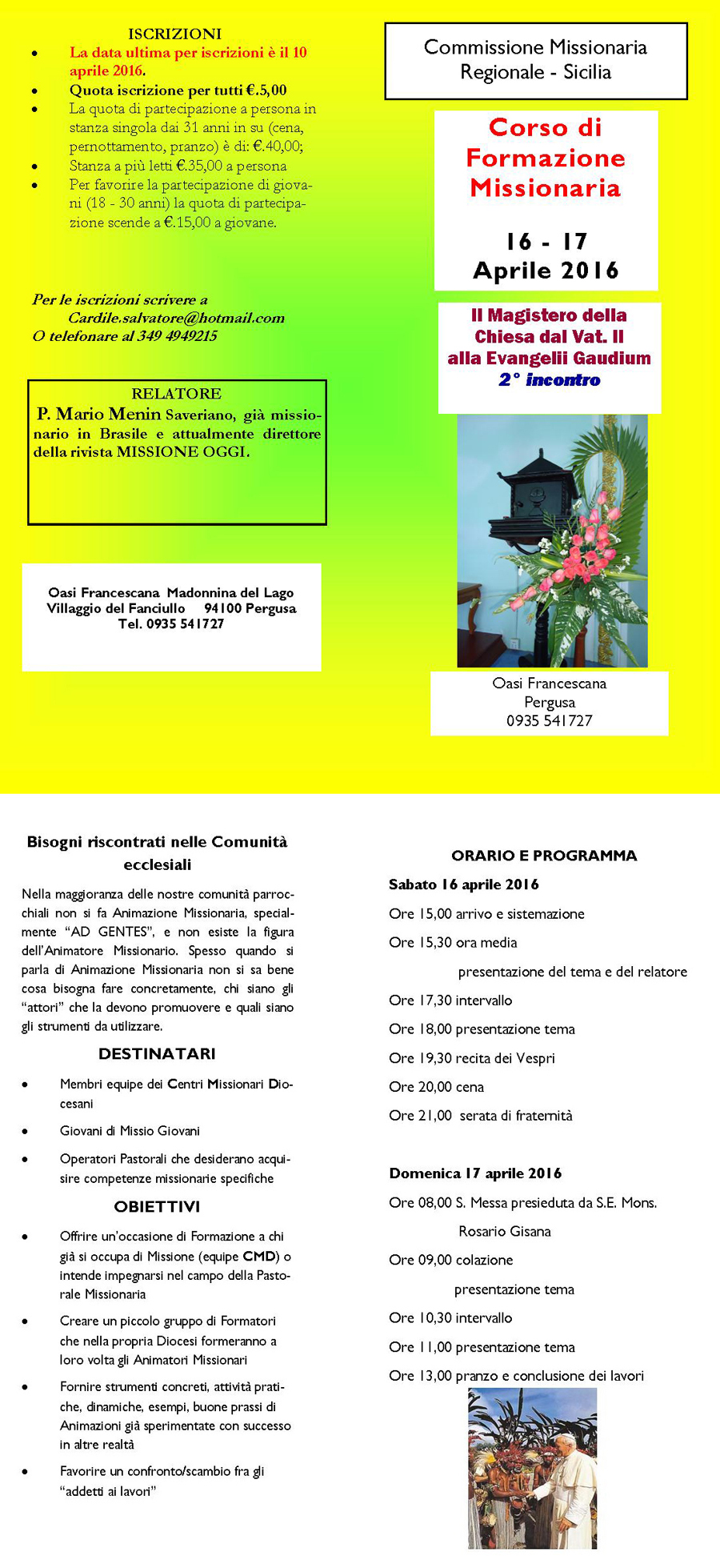 PROGRAMMA